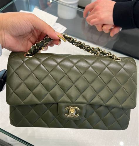 olive green chanel bag - green chanel handbags.